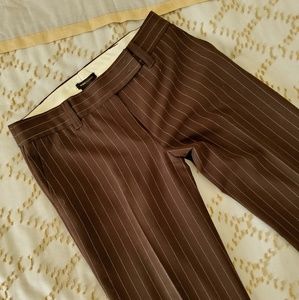 *BCBG* Chocolate Pinstripe Pants EUC